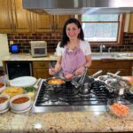 Jessica livestreams on QVC and shares product information and recipe demonstrations.